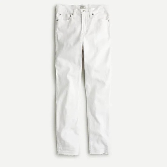 J. Crew 10" highest-rise toothpick jean in white size 35 - Picture 8 of 13